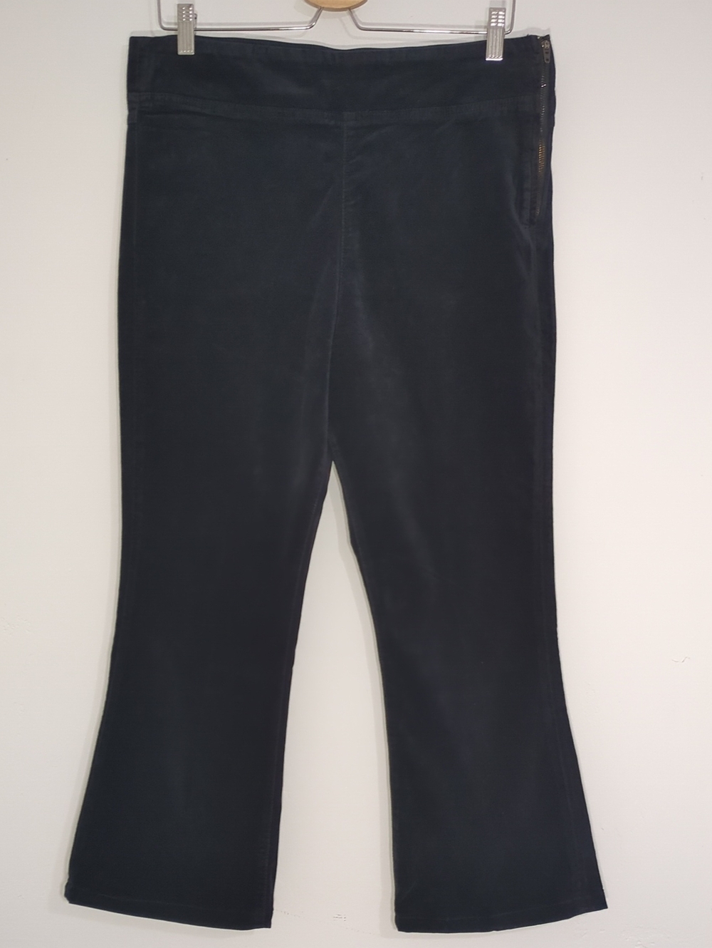 Free People Black Boot Cut Velvet Pants